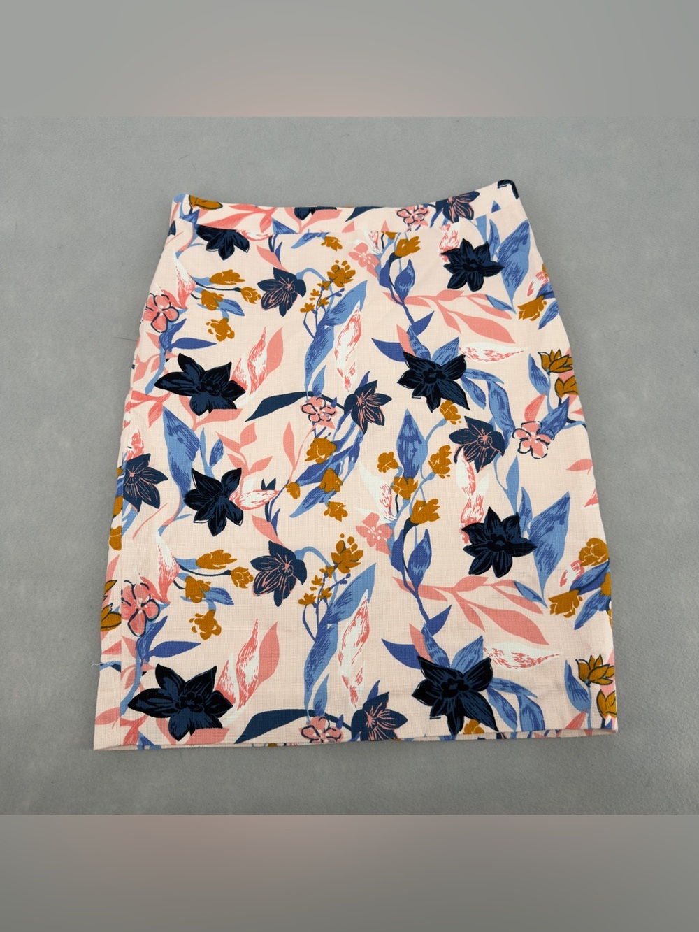 J.Crew Floral Basketweave Pencil Skirt Sz 6